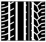 Asymmetrical tread pattern