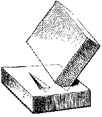 Fig.6, Edge of brick indention on clay
