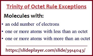 3 Exceptions to the Octet rule