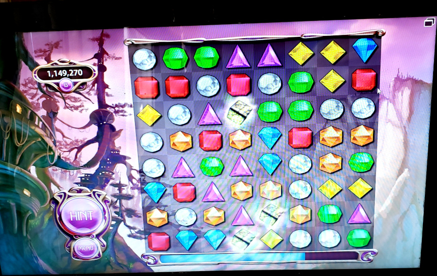 Bejewled 3 example while playing the game