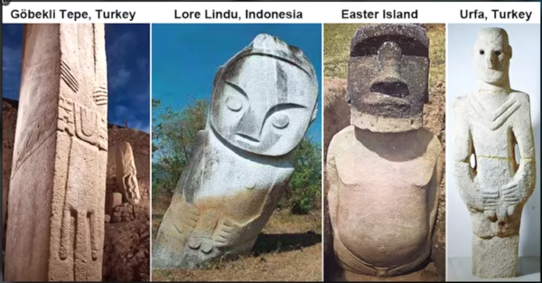 Single headed Megalithic structures described as totem poles